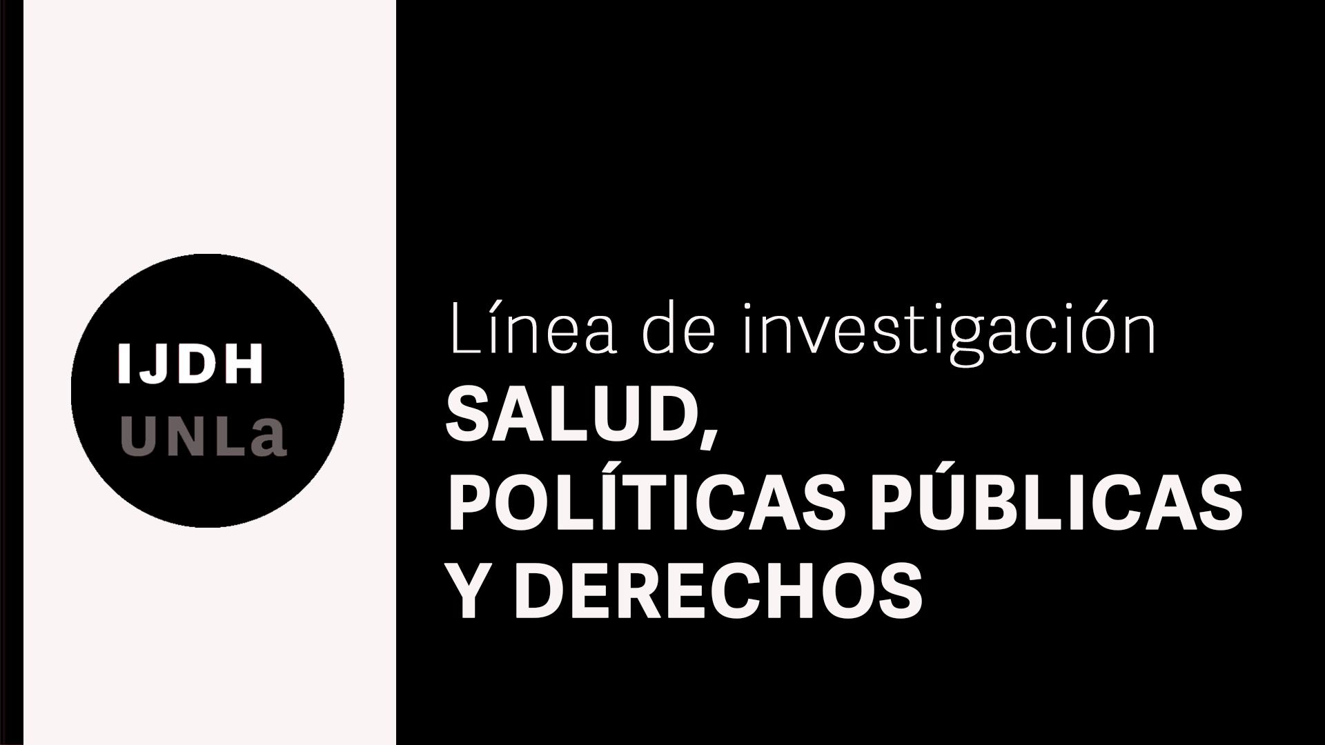 Salud, políticas públicas y derechos
